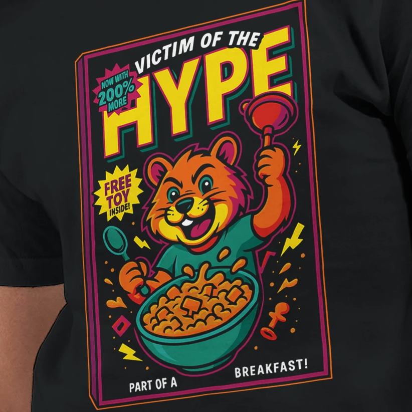 Victim of the Hype | Men's Fitted T-Shirt | Next Level 3600